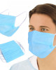 Disposable Face Masks with Elastic Ear Loop,3 Ply Sanitary Safety Masks for Germ Dust Protection Blue Disposable Face Masks with Elastic Ear Loop,3 Ply Sanitary Safety Masks for Germ Dust Protection Blue