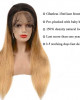 1B/27 Ombre India Straight 13x4 lace frontal wigs virgin human hair with baby hair