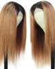 1B/27 Ombre India Straight 13x4 lace frontal wigs virgin human hair with baby hair 1B/27 Ombre India Straight 13x4 lace frontal wigs virgin human hair with baby hair