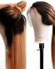 1B/27 Ombre India Straight 13x4 lace frontal wigs virgin human hair with baby hair 1B/27 Ombre India Straight 13x4 lace frontal wigs virgin human hair with baby hair