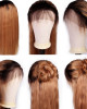 1B/30 Ombre Straight 13x4 silky lace frontal wigs virgin human hair with baby hair 1B/30 Ombre Straight 13x4 silky lace frontal wigs virgin human hair with baby hair