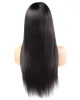 360 frontal straight human hair wig