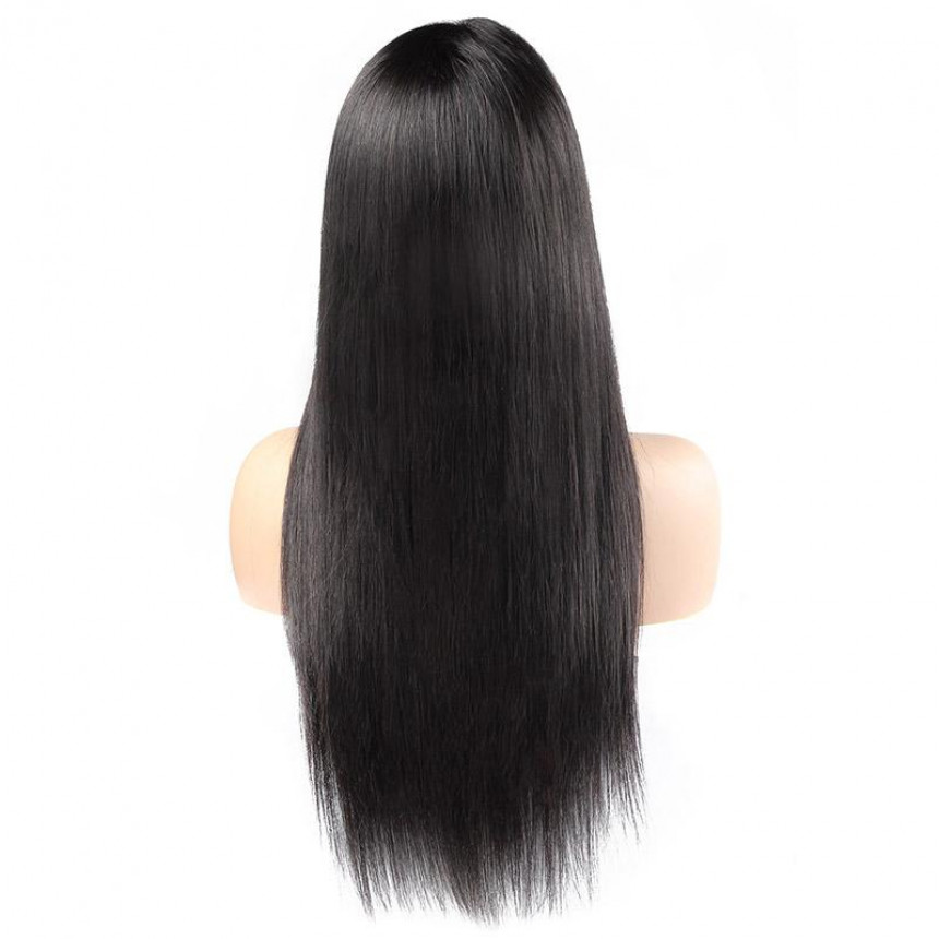 360 Lace Front Straight Human Hair Braiding Wigs Indian 360 Pre-Plucked Lace Frontal Wig