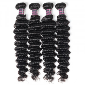 4 bundles loose deep weave hairstyles 100 virgin indian human hair weave