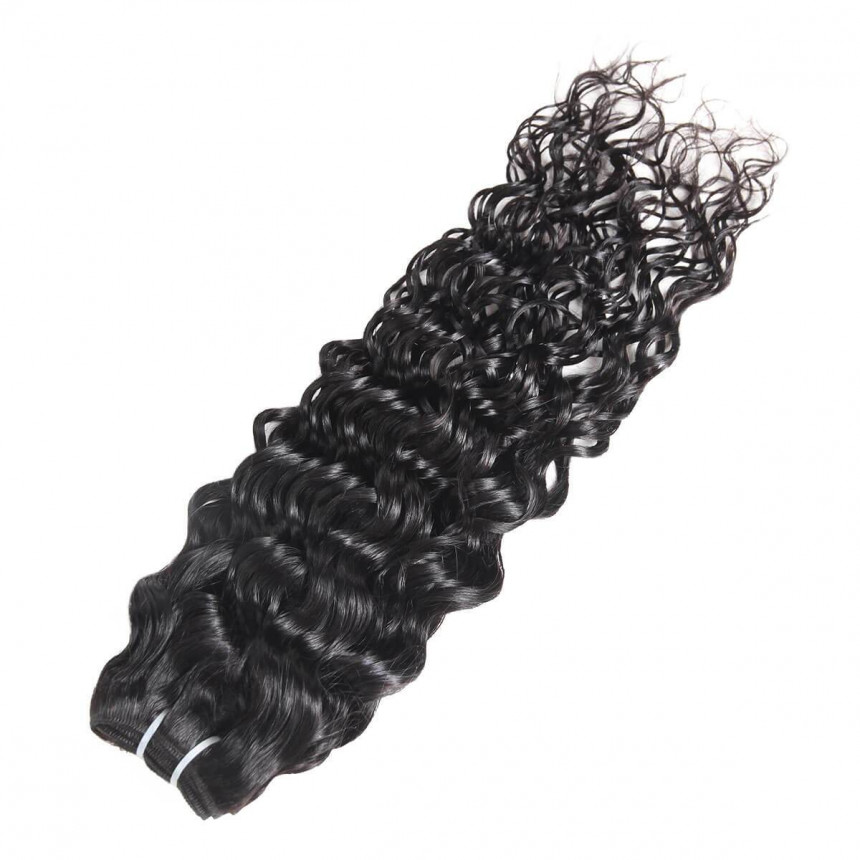 water wave hair 4 bundles peruvian water wave hair bundles with ear to ear lace frontal closure