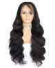 remy malaysian hair 4x4 body wave lace closure wig 150 density