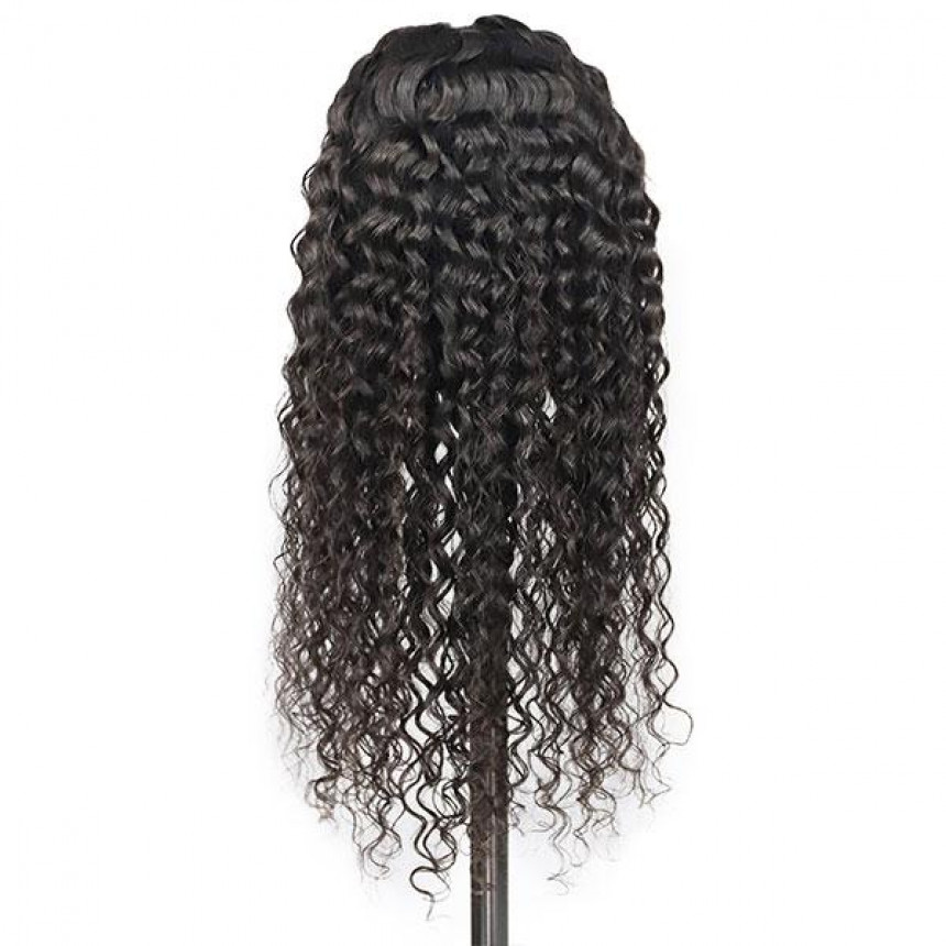 water wave hair lace front virgin remy human hair wigs