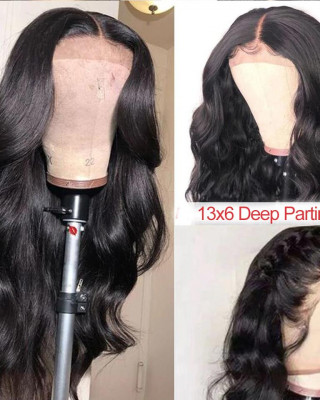 Body Wave 13x6 Lace Frontal luxury human hair Wigs With Baby Hair