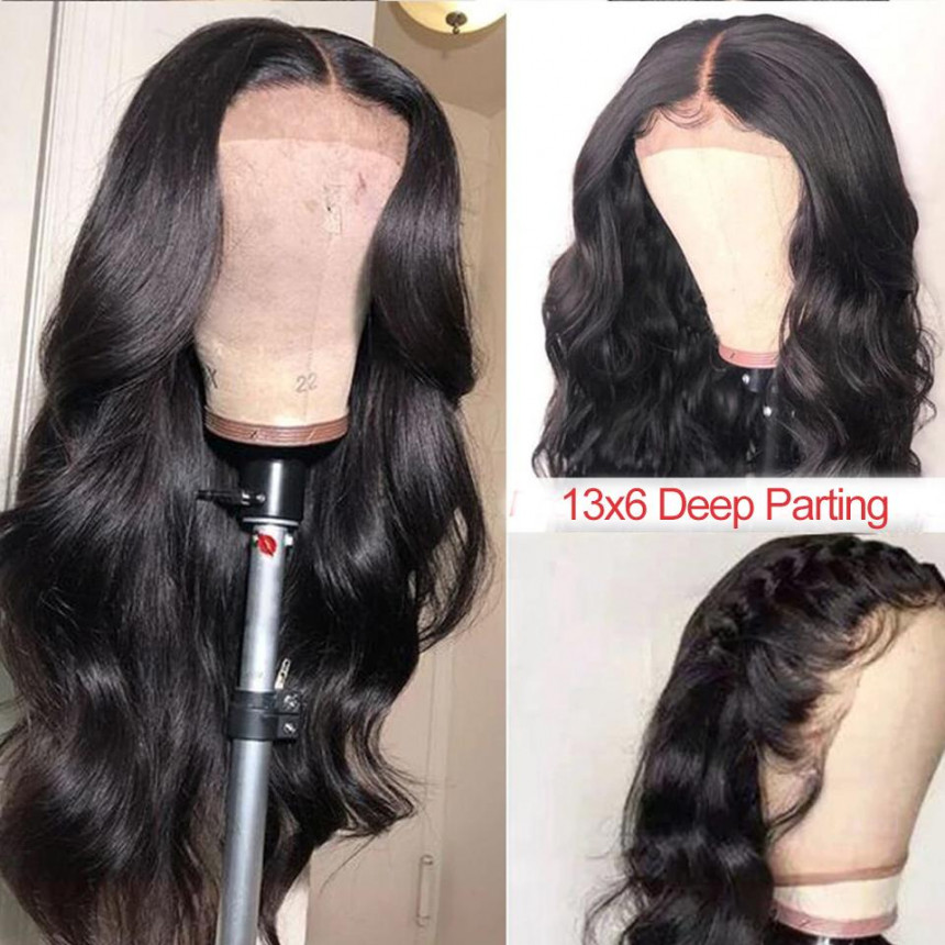 Body Wave 13x6 Lace Frontal luxury human hair Wigs With Baby Hair