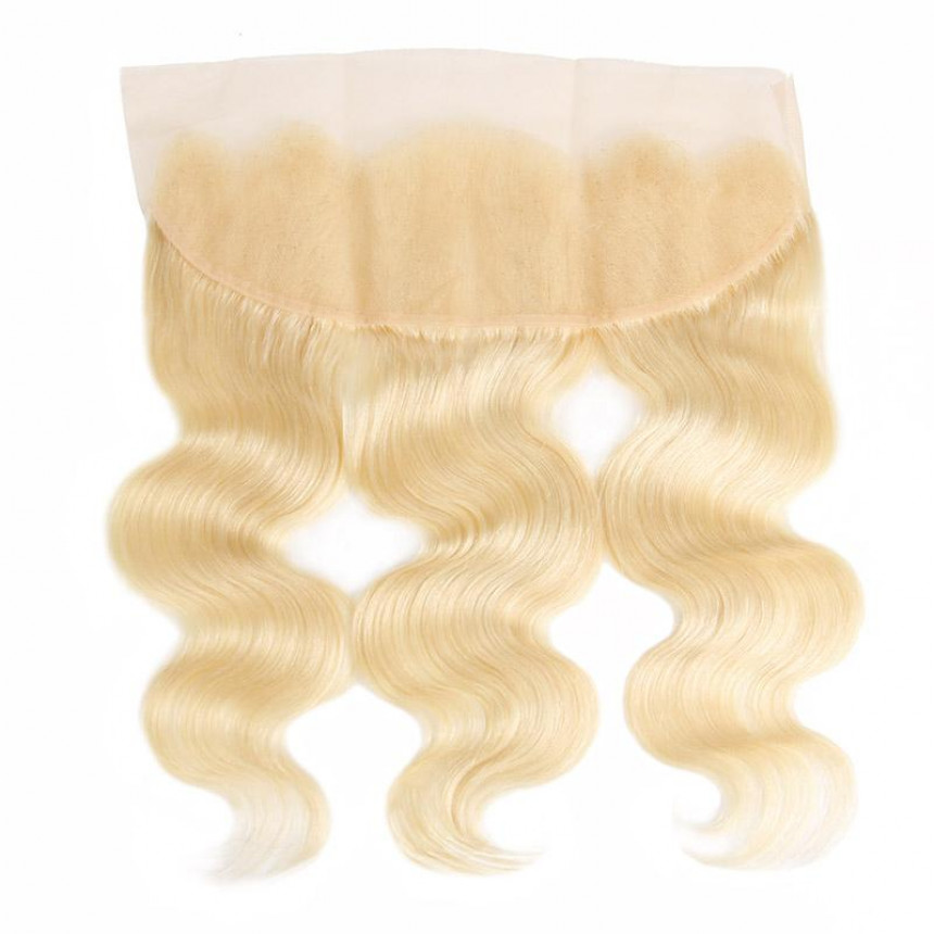  613 Blonde Loose Body Good Cheap Weave Hair 3 Bundles With 13*4 Lace Frontal