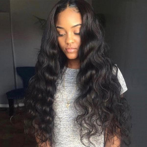 Body wave lace front wig virgin human hair wigs