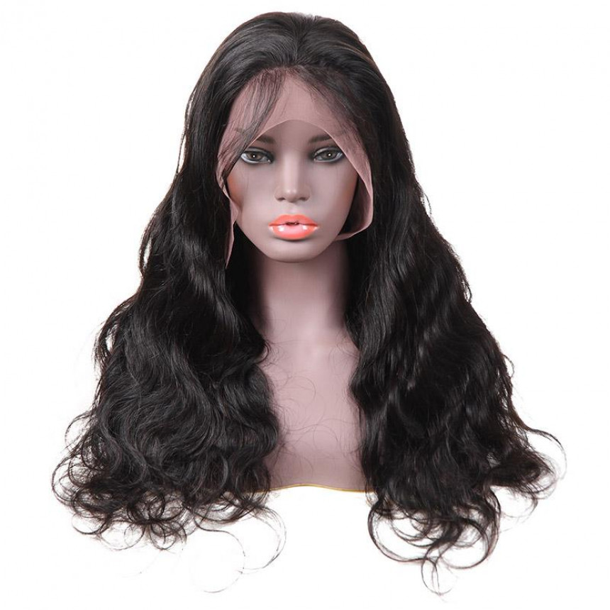 Body wave lace front wig virgin human hair wigs