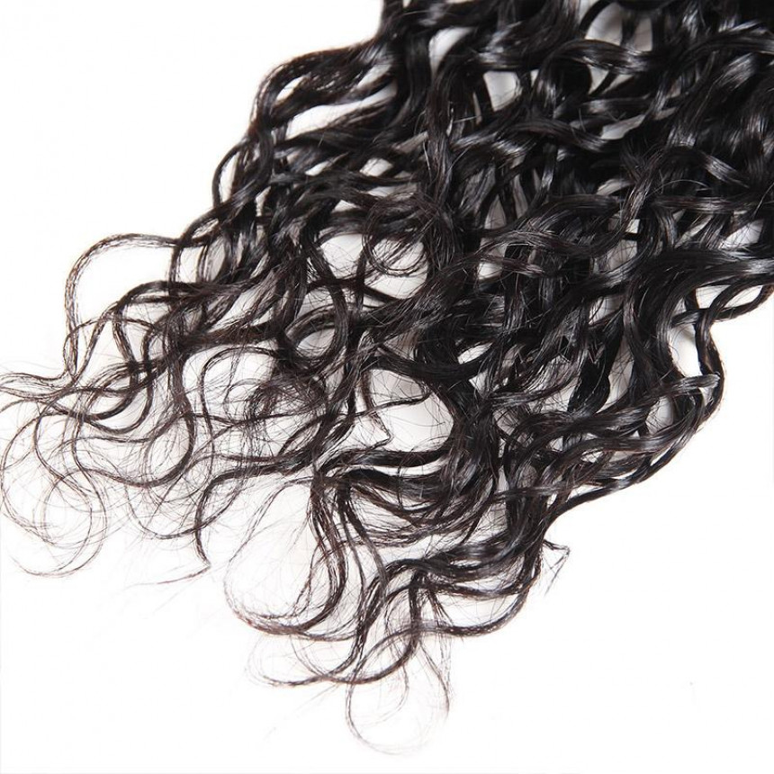 Water Wave Bundles Brazilian Hair Bundles 3 Bundles With 2x4 Lace Closure Water Wave Bundles Brazilian Hair Bundles 3 Bundles With 2x4 Lace Closure