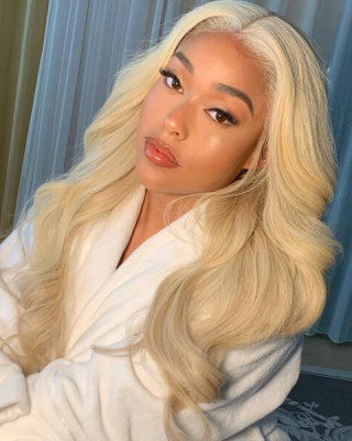 Brazilian 613 Blonde Body Wave Human Hair Wigs 4x4 Lace Closure Wig