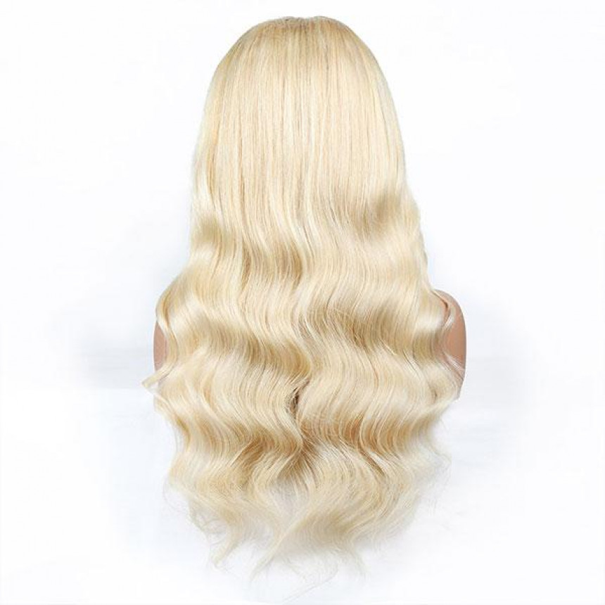 Brazilian 613 Blonde Body Wave Human Hair Wigs 4x4 Lace Closure Wig