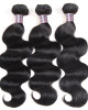 affordable brazilian body wave hair bundles with baby hair  3 bundles hair weave with 2x4 lace closure