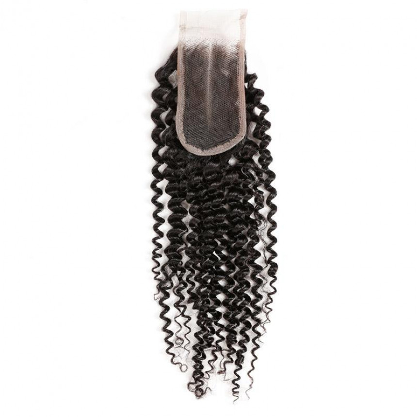 best curly hair weave brazilian 3 bundles hair weave with 2x4 lace closure