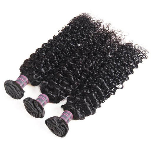 best curly hair weave brazilian 3 bundles hair weave with 2x4 lace closure