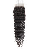 Deep Wave 4 Bundles With 4*4 Lace Closure 100% Virgin Brazilian Human Hair Weave