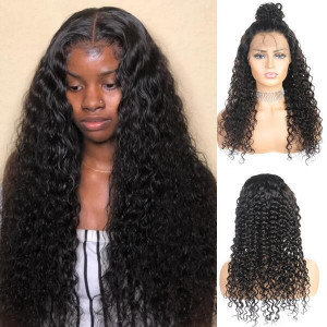 Brazilian Deep Wave Hair Wigs 4x4 Lace Closure Human Hair Wig