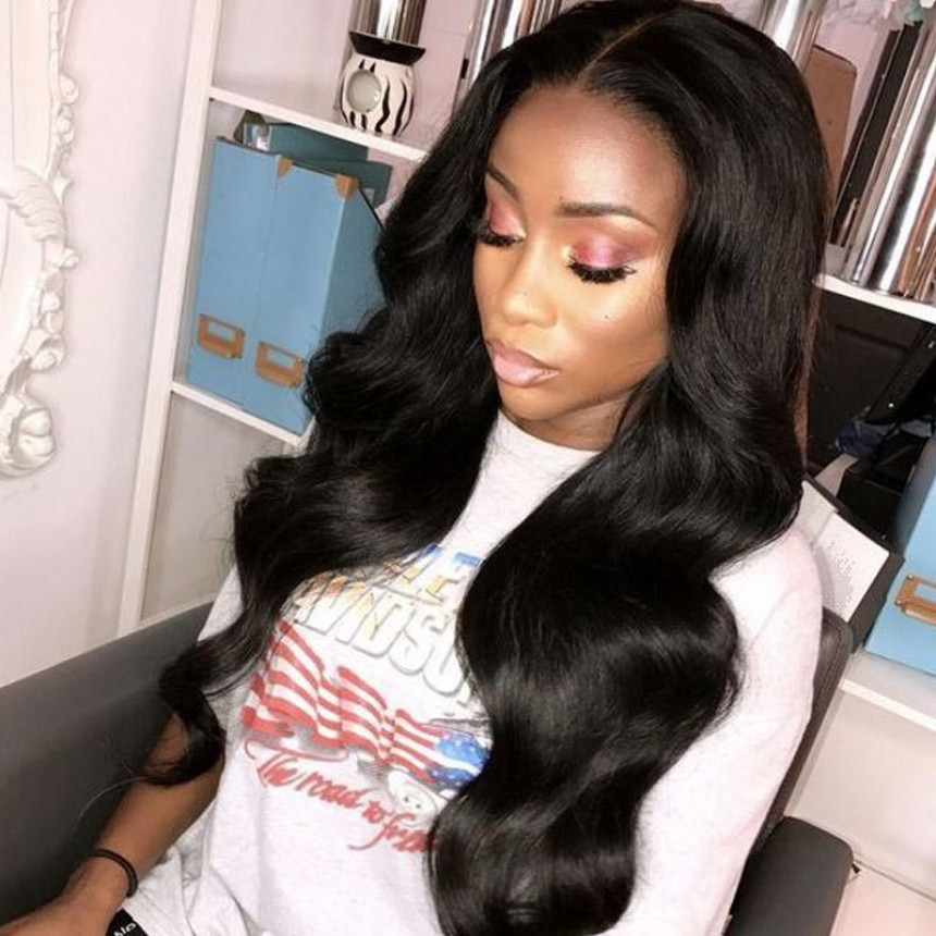 cheap brazilian bundles  body wave 4 bundles with a closure