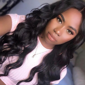 cheap brazilian hair body wave 4 bundles with lace frontal