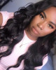 cheap brazilian hair body wave 4 bundles with lace frontal