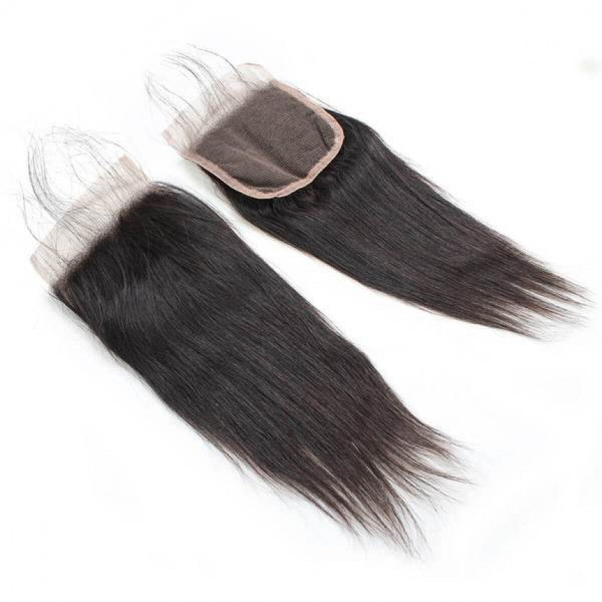 brazilian straight hair 4 bundles with lace closure