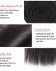 brazilian straight hair 4 bundles with lace closure