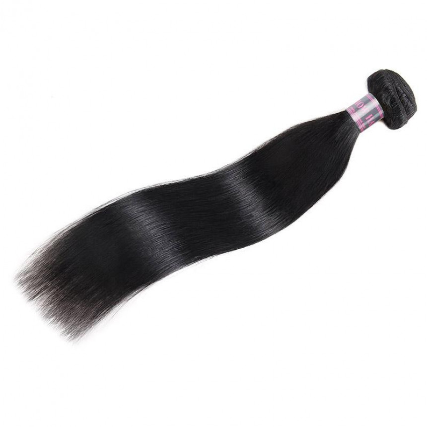 brazilian straight hair 4 bundles with lace closure