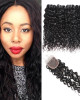 water wave brazilian hair  4 bundles with lace closure