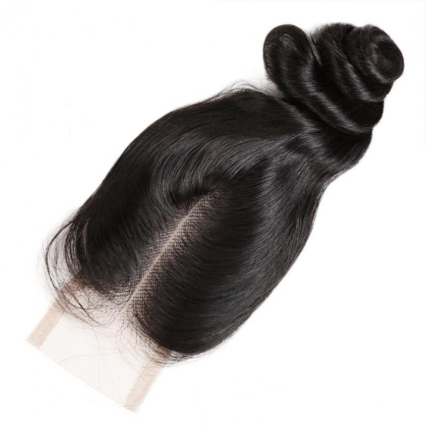 brazilian loose wave  virgin human hair weave 3 bundles with 2 4 lace closure with baby hair