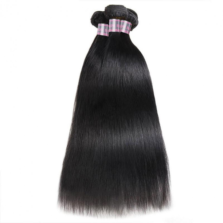 brazilian straight hair weave 3 bundles hair-12 inch straight weave