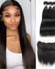 virgin brazilian straight hair weave 3 bundles with 13 4 lace frontal