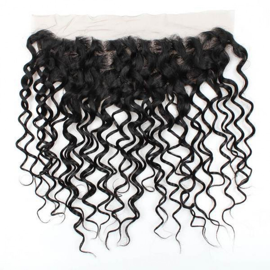 brazilian water wave 3 bundles with lace frontal closure weaves