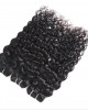 brazilian water wave hair weave 3 bundles with lace closure virgin human hair