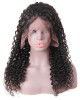 cheap  indian hair wigs deep curly hair lace front remy hair wig