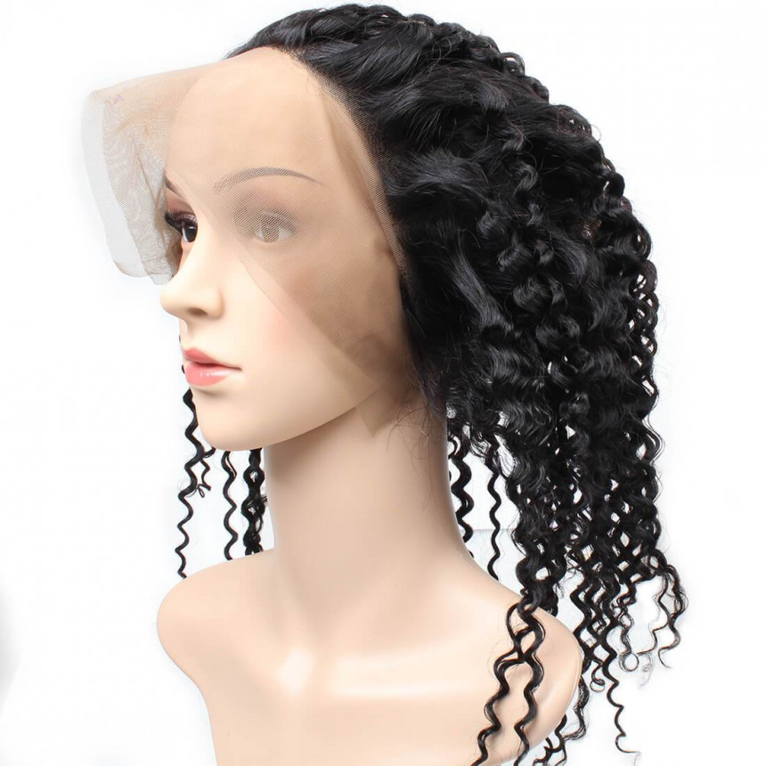 curly hair 3 bundles with 360 lace frontal virgin human hair curly hair 3 bundles with 360 lace frontal virgin human hair