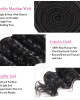 Deep Wave Human Hair Weave Bundles Hair Machine Double Weft Hair Extensions