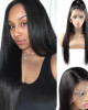 4x4 Lace Closure Wig Malaysian Straight Weave Virgin Remy Human Hair Wigs