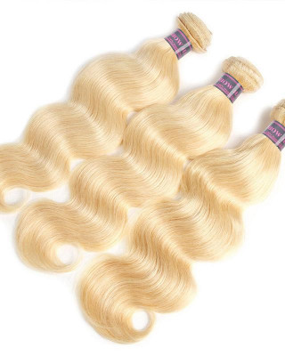 613 Blonde Color 3 Bundles brazilian body wave hairstyles