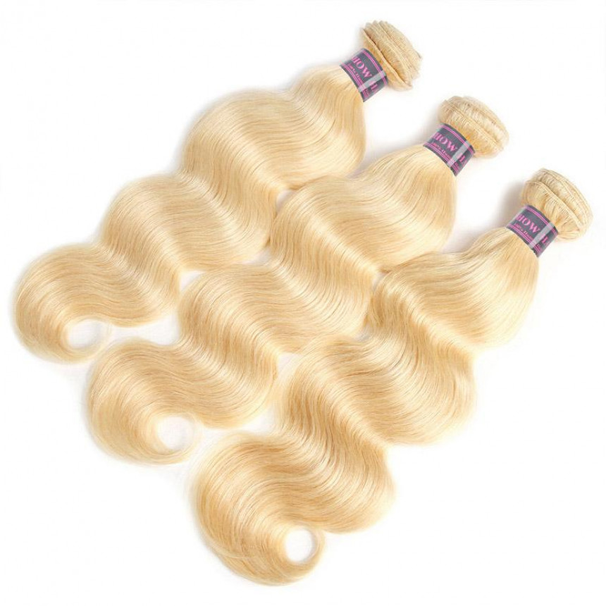 613 Blonde Color 3 Bundles brazilian body wave hairstyles