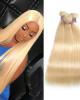 3 bundles of brazilian straight hair 613 Blonde Color