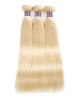 3 bundles of brazilian straight hair 613 Blonde Color