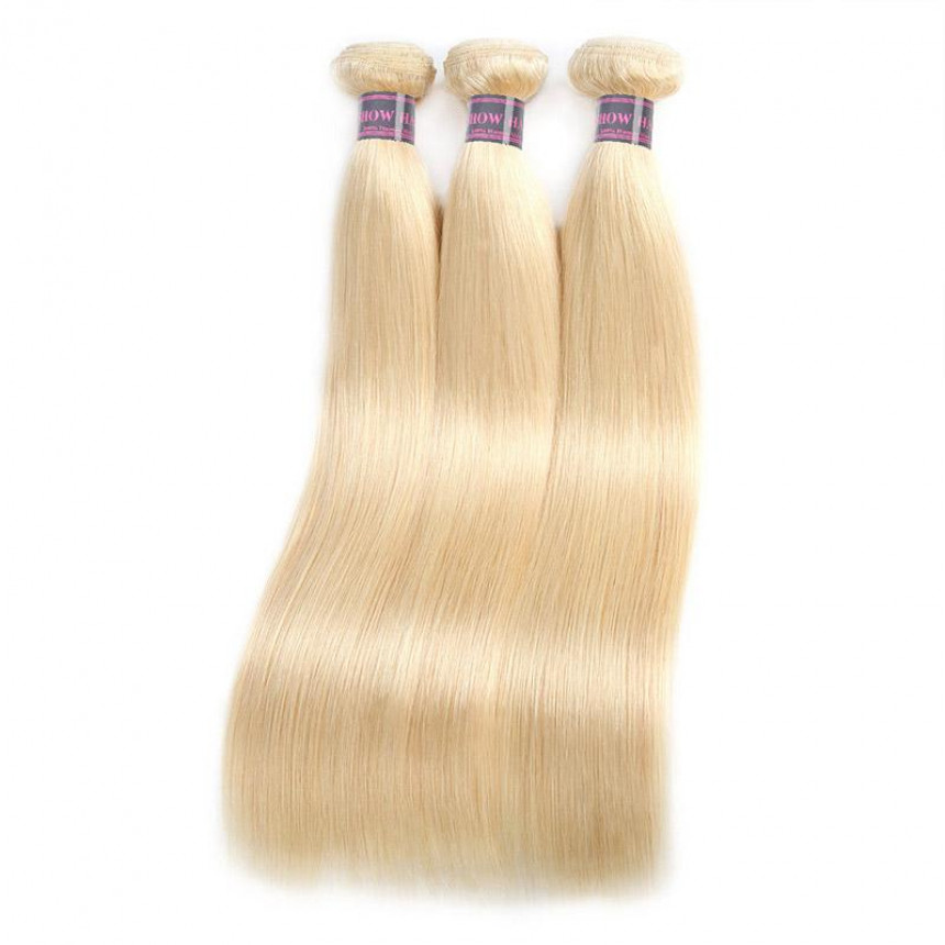 colored brazilian hair bundles 613 blonde straight hair 4 bundles virgin brazilian human hair