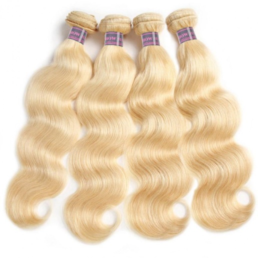 hair blonde body wave hair 4 bundles brazilian human hair