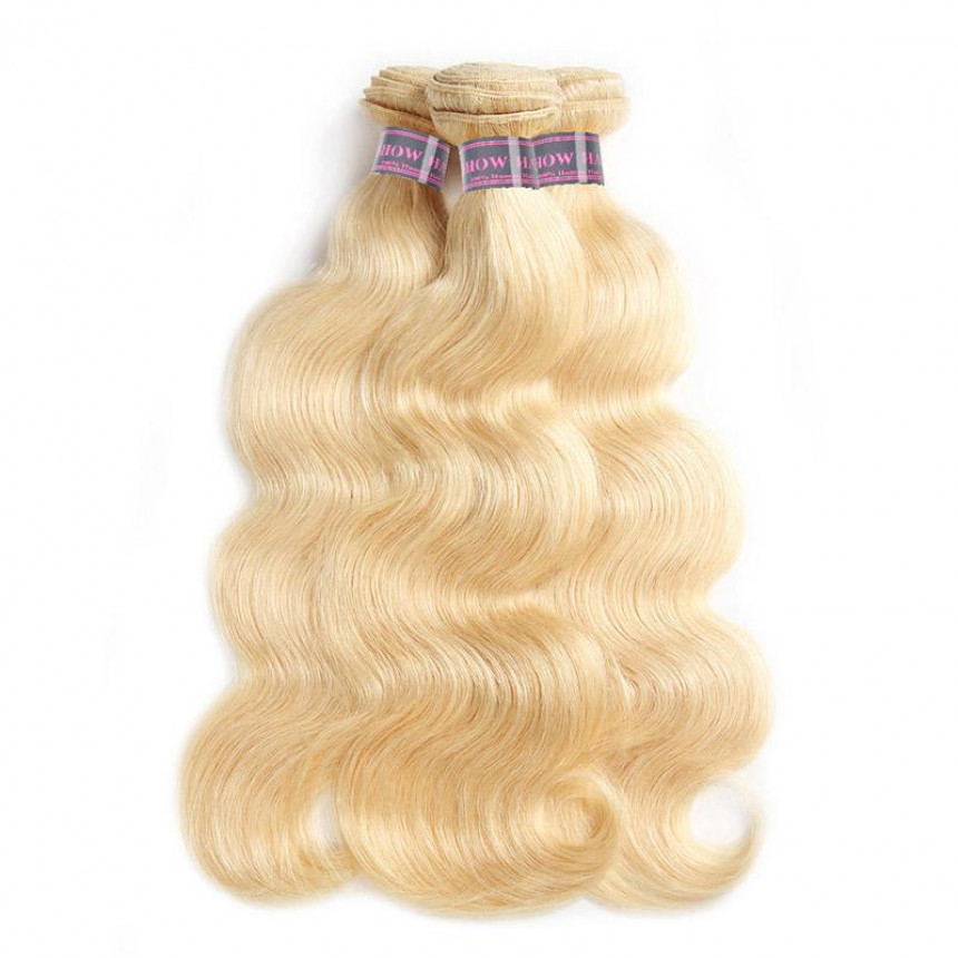 hair blonde body wave hair 4 bundles brazilian human hair