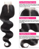 Virgin Brazilian Body Wave Hair 3 Bundles With 2*4 Lace Closure