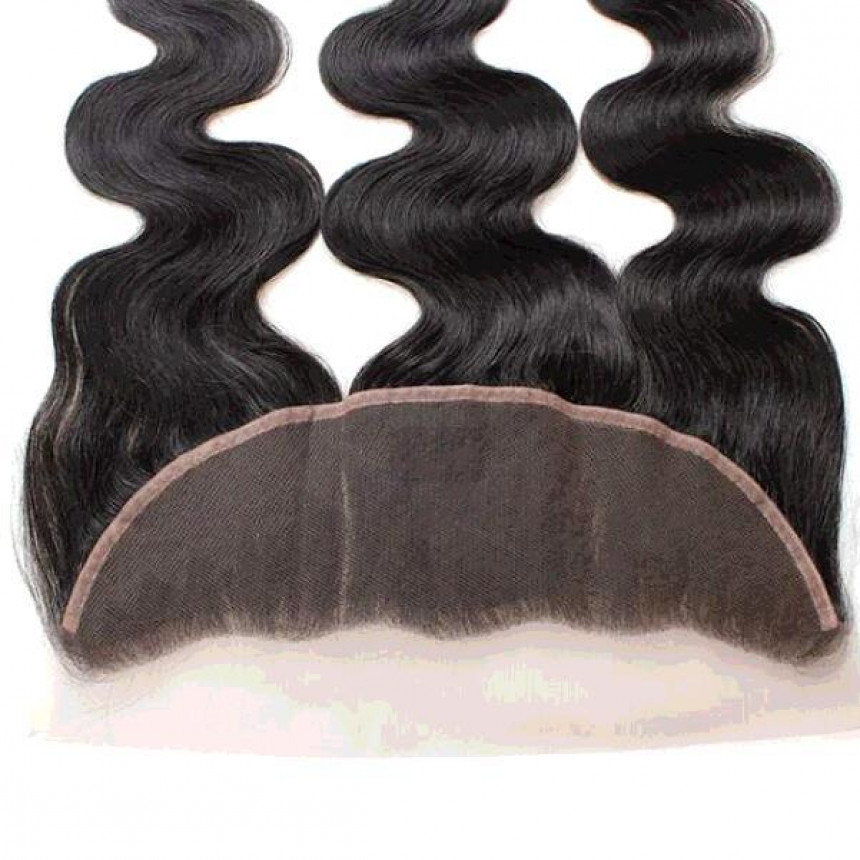 Virgin Human Hair Body Wave 13*4 Ear to Ear Lace Frontal Pre Plucked with Baby Hair