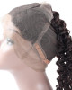 Brazilian Virgin Deep Wave Hair 3 Bundles With 360 Lace Frontal Human Hair